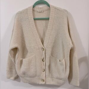 American Vintage Gilet Ml Col V Beige Cardigans